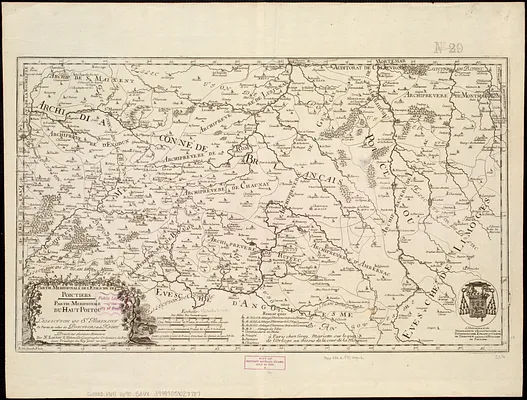 Partie méridionale de l'évesché de Poictiers