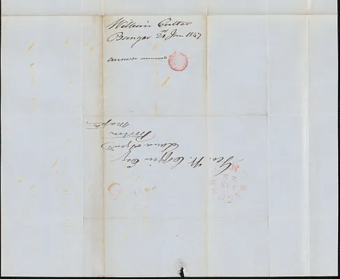 William Cutter to George Coffin, 21 January 1847