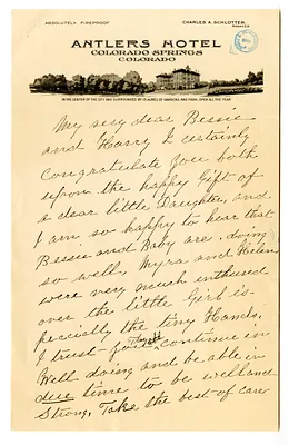 Letter from Elizabeth Emery Gates to Bess W. and Harry S. Truman