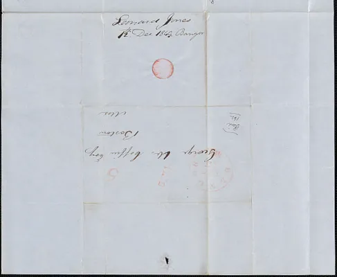 Leonard Jones to George Coffin, 12  December 1849