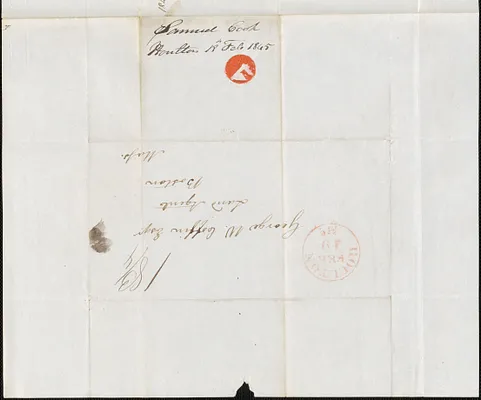 Samuel Cook to George Coffin, 18 February 1845