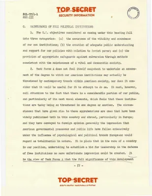 Report to the National Security Council by Project Solarium Task Force A - Part 5 of 7