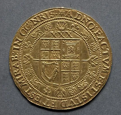 Rose Ryal: Shield of Arms (reverse)