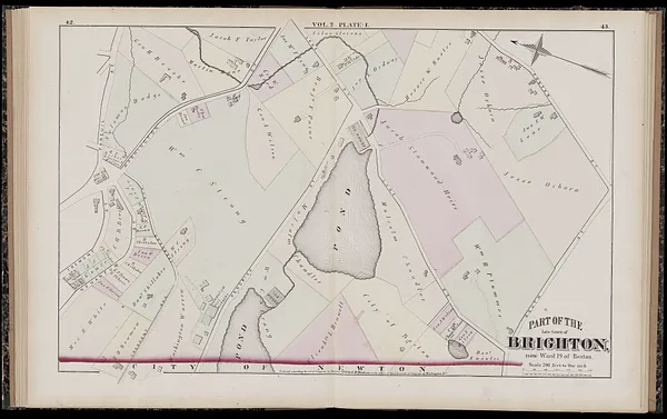Atlas of Suffolk, county, vol. 7th, late town of Brighton, now ward 19 of Boston, Massachusetts : from actual survey & official records