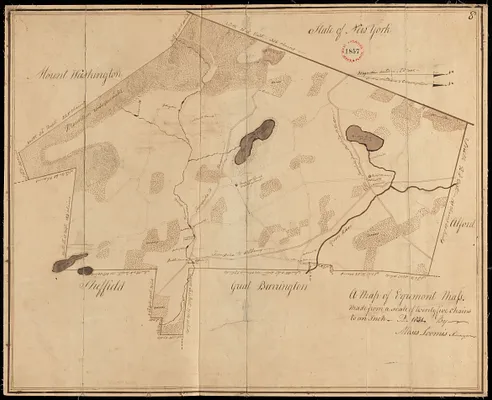 Plan of Egremont made by Moses Loomis, dated 1831