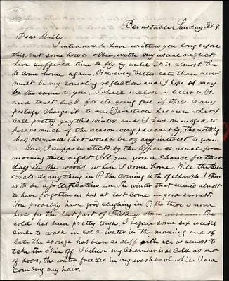 John J. Russell to Ephraim Spooner (1804-1887) Feb. 9 [1845]