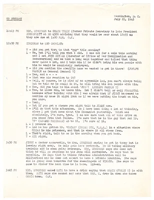 Summaries of Telephone Conversations