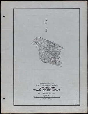 Topography Town of Belmont