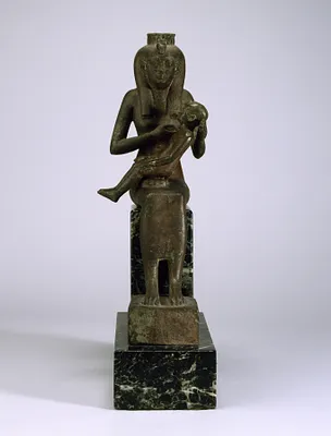 Isis and Harpokrates (Horus the Child)