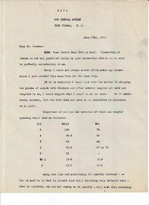 Letters Received to Mr. Roeder [A. Roeder], June 17, 1921