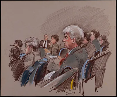 Courtroom scene