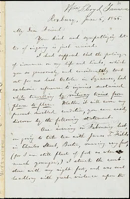 Letter from William Lloyd Garrison, Roxbury, [Mass.], to Samuel Joseph May, June 6, 1866