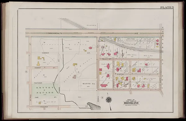 Atlas of the town of Brookline, Norfolk County, Massachusetts