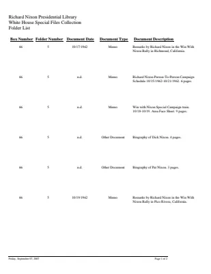 WHSF: Returned, 66-5