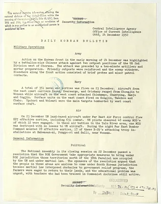 Memorandum, Daily Korean Bulletin