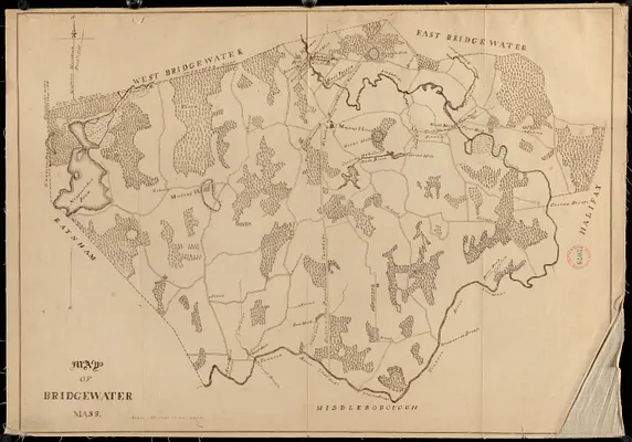Plan of Bridgewater, surveyor's name not given, dated 1830