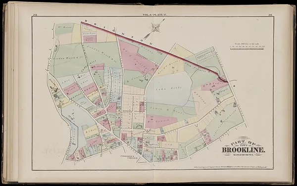 Atlas of the town of Brookline, Massachusetts
