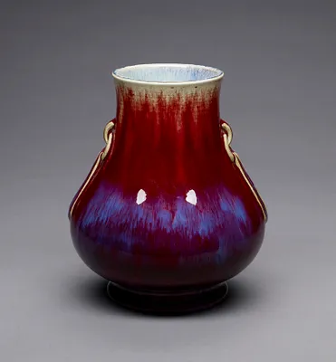 Bulbous Vase with Wide Mouth