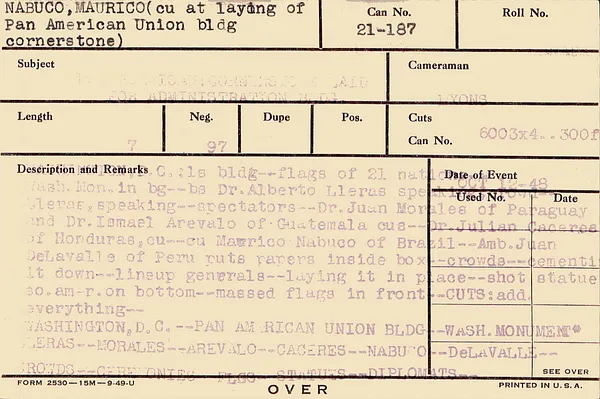 Personalities: Nabuco, Maurico – Niven, David