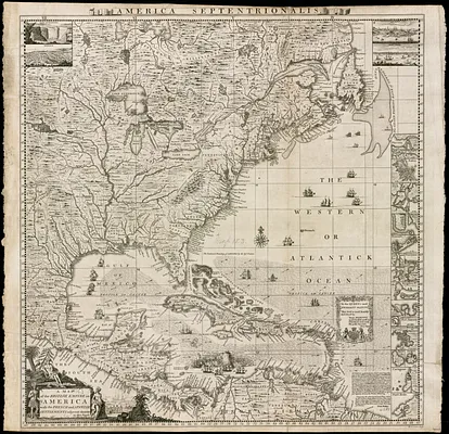 A map of the British Empire in America with the French and Spanish settlements adjacent thereto
