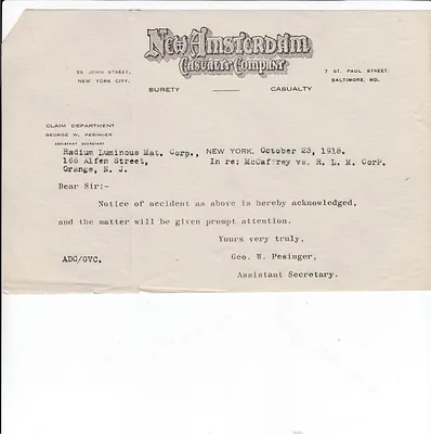 Letters Received, October 23, 1918