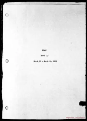 Volume 115, March 16 – March 20, 1938