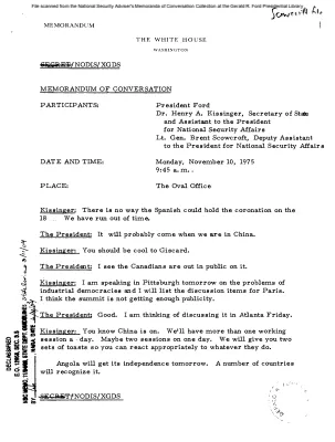 November 10, 1975 - Ford, Kissinger