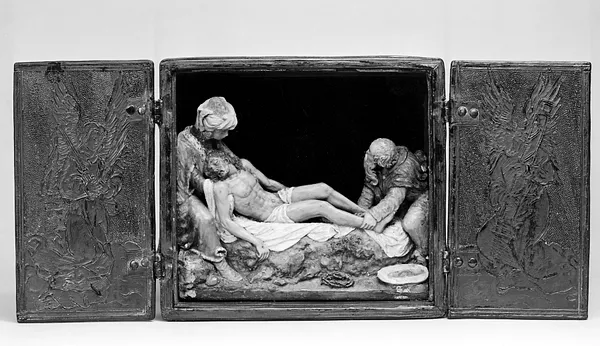 Traveling Altarpiece with the Burial of Christ