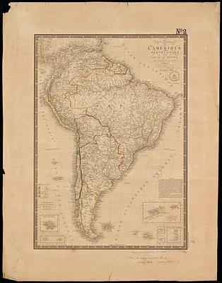 Carte générale de L'Amérique Méridionale et des îles qui en dépendent