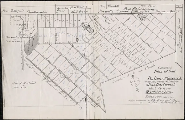 Map Showing Original lots in Washington