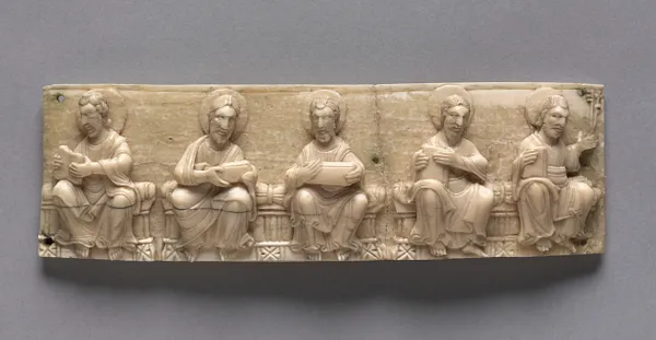 Plaque from a Portable Altar Showing Christ and the Apostles