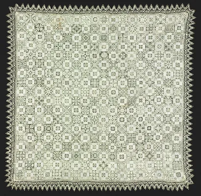 Cloth with Floral and Vegetal Patterns