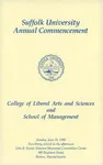 1990 Suffolk University commencement program, College of Arts & Sciences and Sawyer Business School