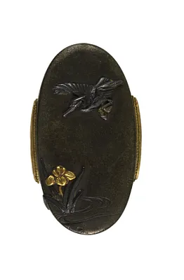 Kashira with Heron and Iris