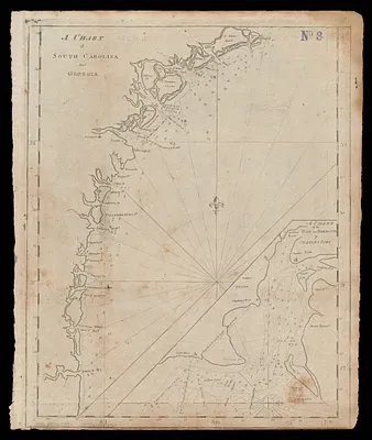 A chart of South Carolina and Georgia
