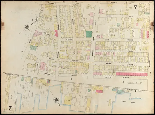 Insurance map of Charlestown : portions of Roxbury (now annexed to Boston) and Cambridge : 1868 : corrected Nov. 1871