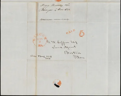 Fogg Hersey and Co to George Coffin, 4 November 1846
