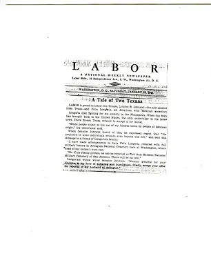 Longoria, Felix  [Newspaper Articles]
