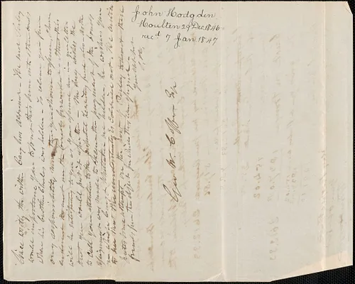 John Hodgen to George Coffin, 29 December 1846