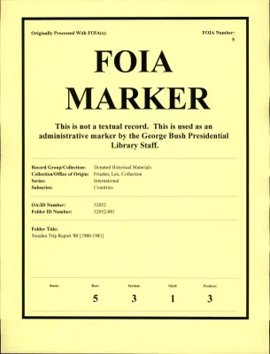 Sweden Trip Report '80 [1980-1981]