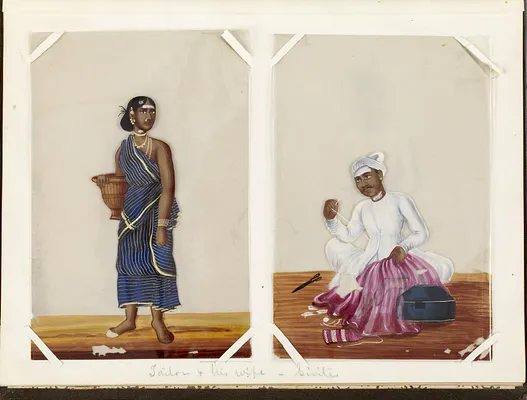 Leaf from Bound Collection of Twenty Miniatures Depicting Village Life