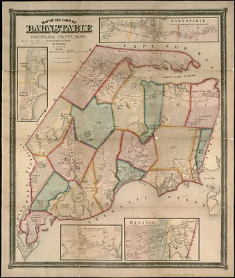 Map of the town of Barnstable, Barnstable County, Mass