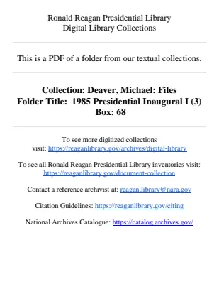 1985 Presidential Inaugural I (3)
