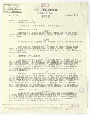 Memorandum, Daily Korean Bulletin