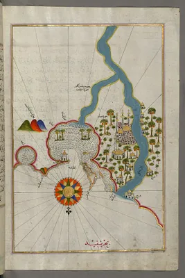 Map of the City of Damietta on the Egyptian Coast