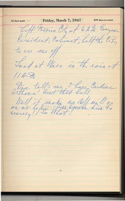 Diary Entry of Harry S. Truman