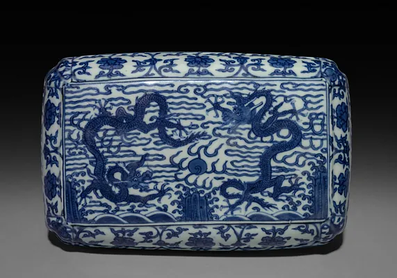 Covered Box with Dragons