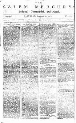 The Salem Mercury: Political, Commercial, and Moral