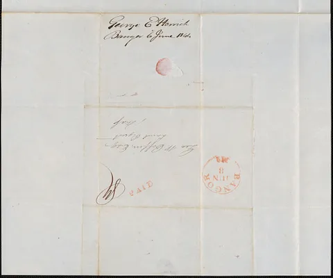 George Herrick to George Coffin, 6 June 1844