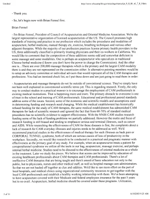 WHCCAM Town Hall Meeting Transcript, San Francisco, September 8, 2000 [2]